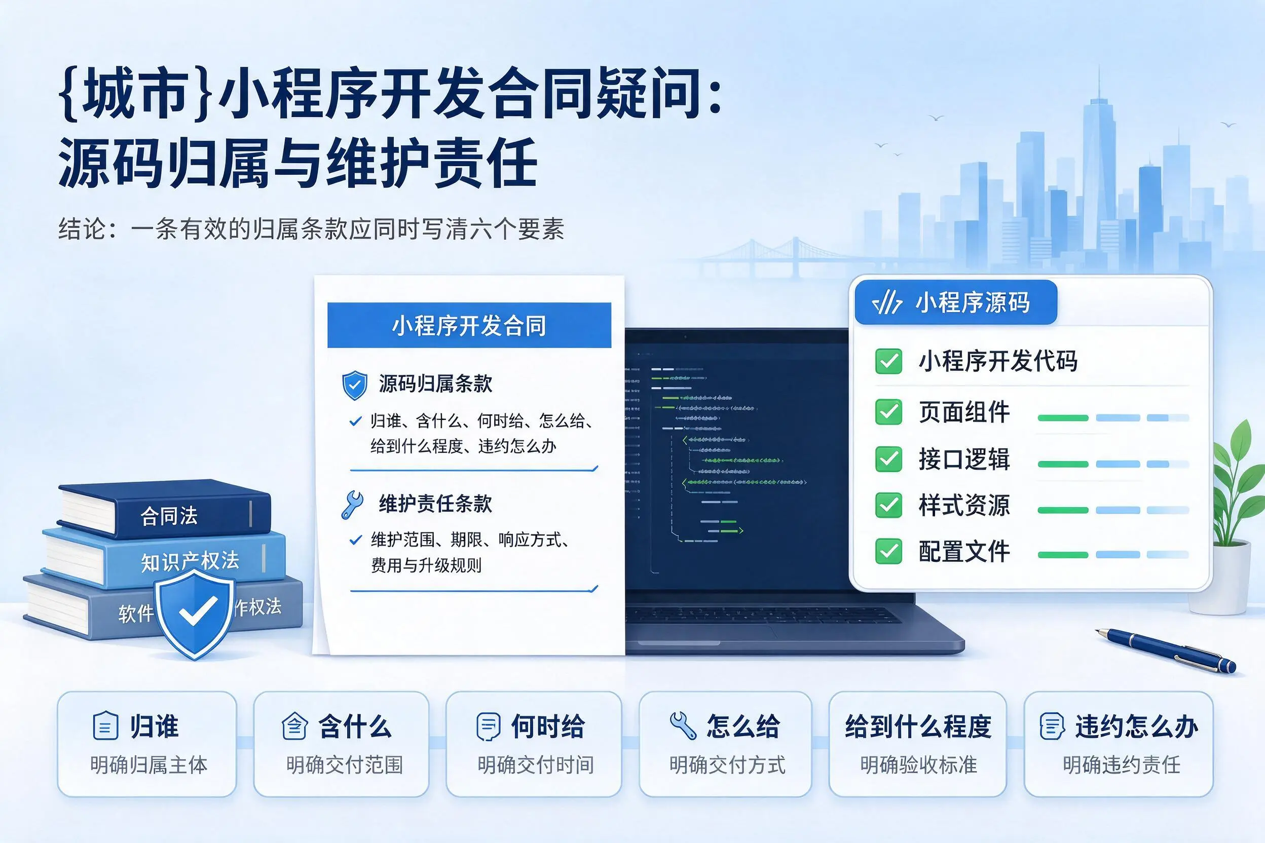 丽水小程序开发合同疑问:源码归属与维护责任