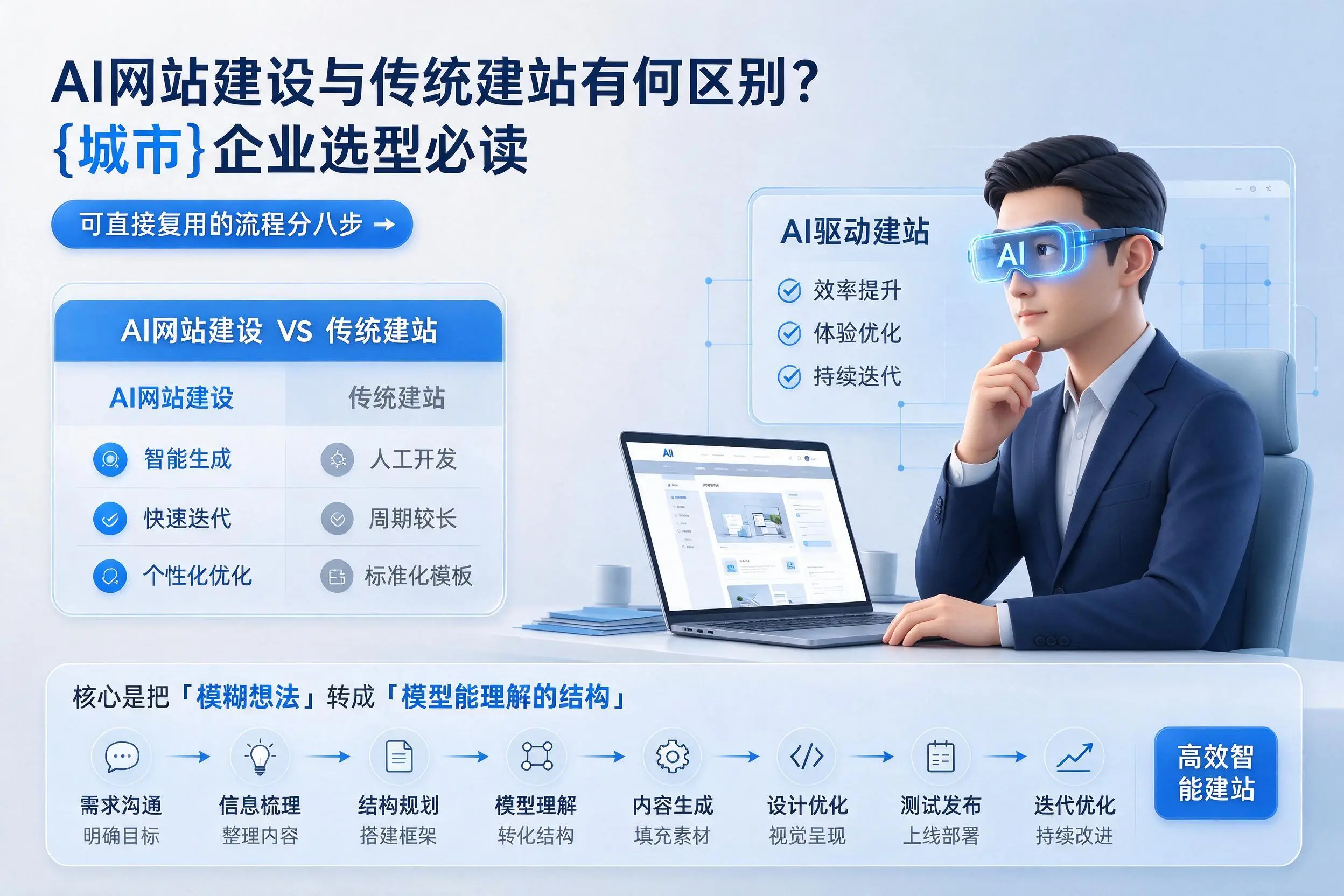 AI网站建设与传统建站有何区别?丽水企业选型必读